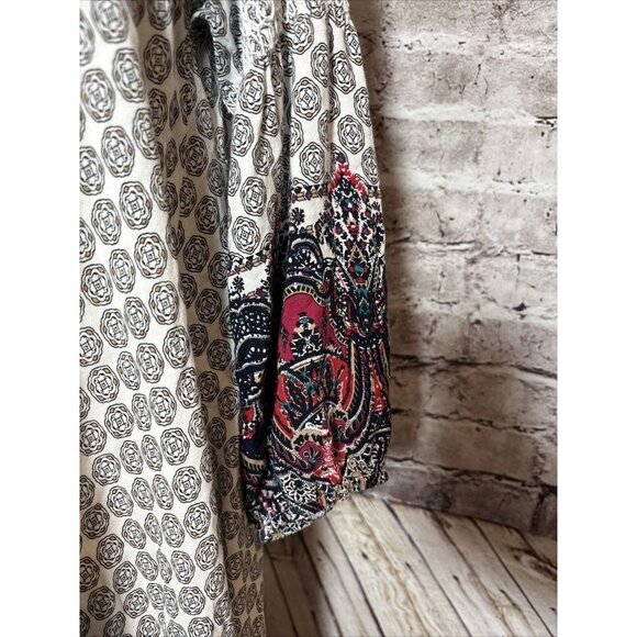 Umgee Women’s Mini Dress Boho Embroidered Neckline Size S - Picture 3 of 5